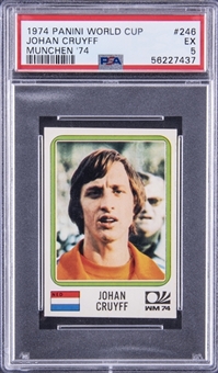 1974 Panini World Cup Munchen 74 #246 Johan Cruyff - PSA EX 5